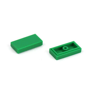 100-Pack 1x2 Flat Tile Bricks Compatible with Major Building Sets