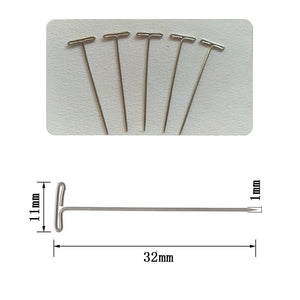 100pcs T Pins for Crafting, Macrame, Jewelry, Knitting, Sewing, Canvas