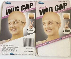 10 Pack Stretchable Wig Caps Elastic Hairnet Brown Mesh 5 Colors 2pcs/pack