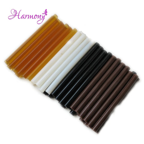 12pcs Multi-Color Keratin Glue Sticks for Fusion Hair Extensions, Compatible with Glue Gun or Hot Pot