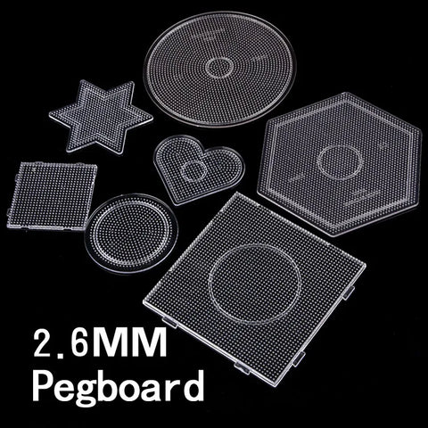 2.6mm Bead Pegboard Kit with 7 DIY Craft Patterns for Puzzle Art