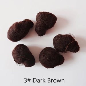 100pcs Brown Nylon Hair Nets for Dance Recitals, Bun Covers & Hair Weaving Caps