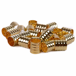 100pcs Adjustable Dreadlock Beads 10x8mm Silver/Gold Hair Braid Cuff Clips Aluminium Tube Styling Tool
