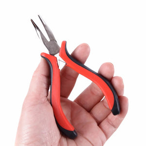 "Bend Tip Hair Extension Tool Plier for Micro Rings, Links, Beads & Feather Extensions"