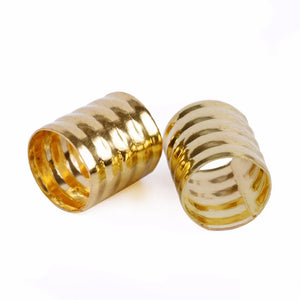 100pcs Adjustable Dreadlock Beads 10x8mm Silver/Gold Hair Braid Cuff Clips Aluminium Tube Styling Tool