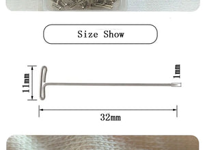 100pcs T Pins for Crafting, Macrame, Jewelry, Knitting, Sewing, Canvas
