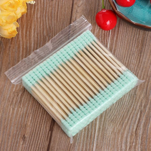 100-Pack Multi-Purpose Dual Tip Cotton Swabs for Ear Care, Makeup, Cleaning
