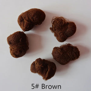 100pcs Brown Nylon Hair Nets for Dance Recitals, Bun Covers & Hair Weaving Caps