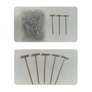 100pcs T Pins for Crafting, Macrame, Jewelry, Knitting, Sewing, Canvas
