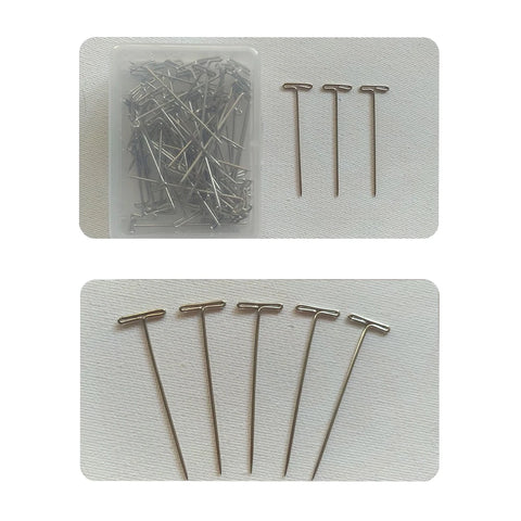 100pcs T Pins for Crafting, Macrame, Jewelry, Knitting, Sewing, Canvas