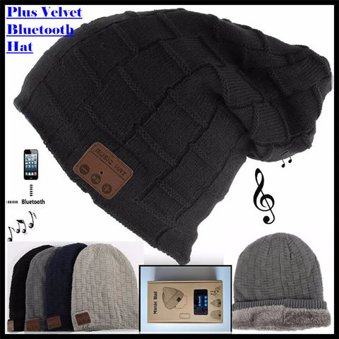 Bluetooth V5.0 Beanie Winter Hat with Speakers & Mic - Wireless Music Smart Cap