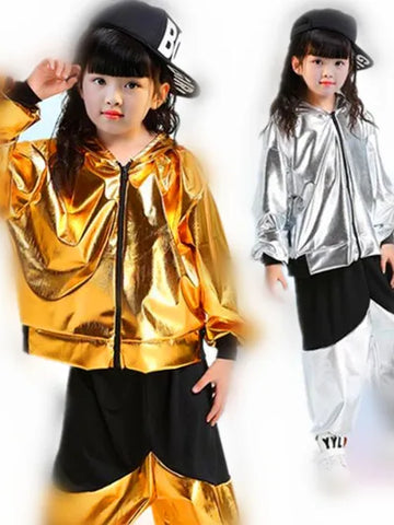 Children's Sequin Vest Costume for Choir, Hip-Hop, Jazz Dance Performance - Kids Stage Wear