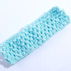 10 Pack 4cm Crochet Elastic Hairbands - Knit Headbands for Women Accessories