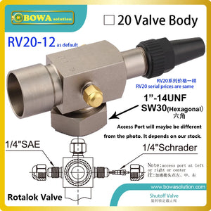 1/2" Carbon Steel Rotalock Valves for Refrigeration, Heat Pump, Air Conditioning Systems
