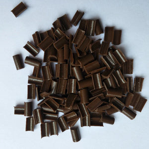 100pcs U-Shaped Keratin Nail Tips for Fusion Hair Extensions - Clear, Brown, Black, Yellow