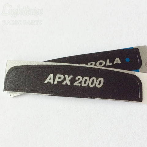 50x Black Model Labels for Apx2000 Two-Way Radios