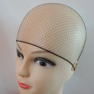 100pcs Brown Nylon Hair Nets for Dance Recitals, Bun Covers & Hair Weaving Caps
