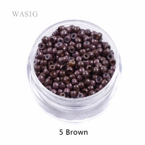 1000pcs 3.0mm Silicone Nano Micro Rings Beads for I-Tip Hair Extensions Tools, 7 Colors