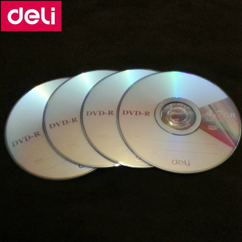 4-Pack Blank DVD-R Discs 4.7GB 120min 16x Recordable Media for Video/Data Storage