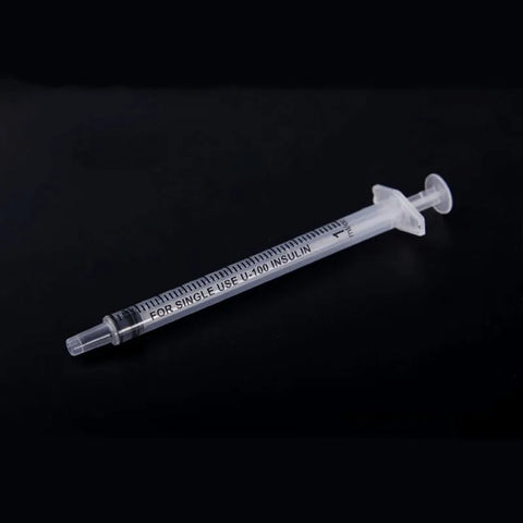 50 Pack Disposable Syringes 1mL & 2mL PVC Sterile for Medicine Feeding, Child or Pet Care, Perfume Injection