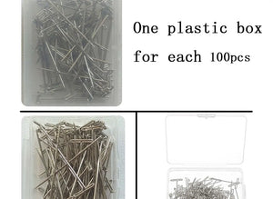 100pcs T Pins for Crafting, Macrame, Jewelry, Knitting, Sewing, Canvas
