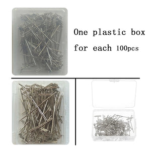 100pcs T Pins for Crafting, Macrame, Jewelry, Knitting, Sewing, Canvas