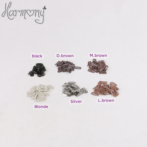 100 Pcs Metal Snap Hair Clips 2.3cm U & I Shapes, 6 Colors, 6 & 7 Teeth