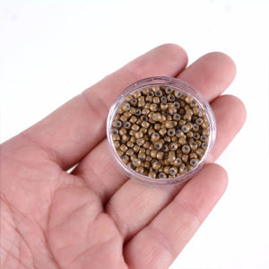 1000pcs 3.0mm Silicone Nano Micro Rings Beads for I-Tip Hair Extensions Tools, 7 Colors