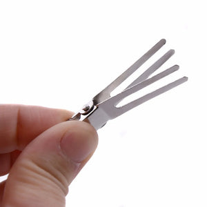 10 Pcs 45mm Double Prong Flat Metal Alligator Hair Clips for DIY Hair Styling Accessories