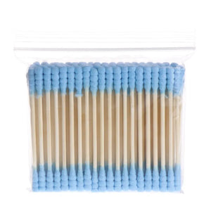100-Pack Multi-Purpose Dual Tip Cotton Swabs for Ear Care, Makeup, Cleaning