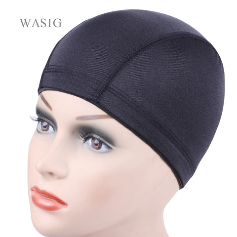 3pcs Black Spandex Dome Wig Caps for Making Wigs - Glueless, Elastic Liner, Affordable