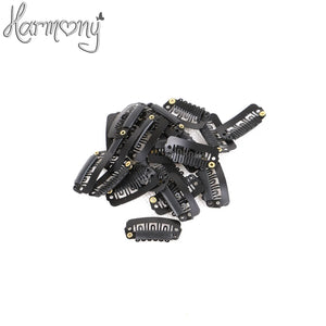 100 Pcs Metal Snap Hair Clips 2.3cm U & I Shapes, 6 Colors, 6 & 7 Teeth