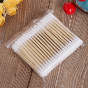 100-Pack Multi-Purpose Dual Tip Cotton Swabs for Ear Care, Makeup, Cleaning