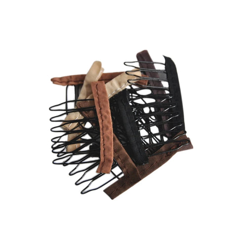30pcs Wig Comb Clips for Lace Caps, 6-Tooth, Professional Styling Tools, Choose from 5 Colors