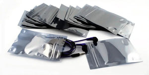 100-Pack Resealable Antistatic Bags for Electronics and PC Parts Storage