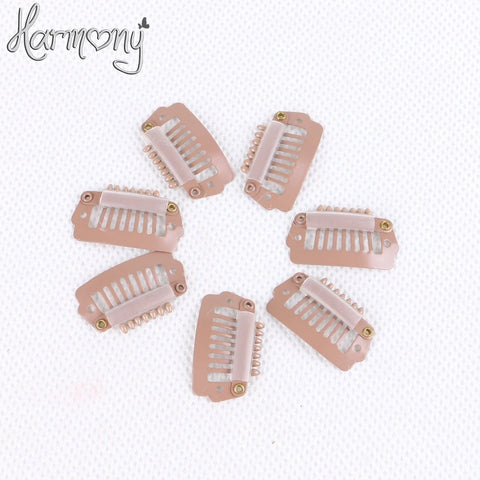 100 Pcs Metal Snap Hair Clips 2.3cm U & I Shapes, 6 Colors, 6 & 7 Teeth