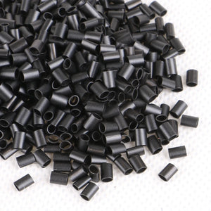 1000pcs 3x2x2.8mm Oval Copper Micro Rings Flat-end Hair Extension Beads for Ultra Tip Extensions