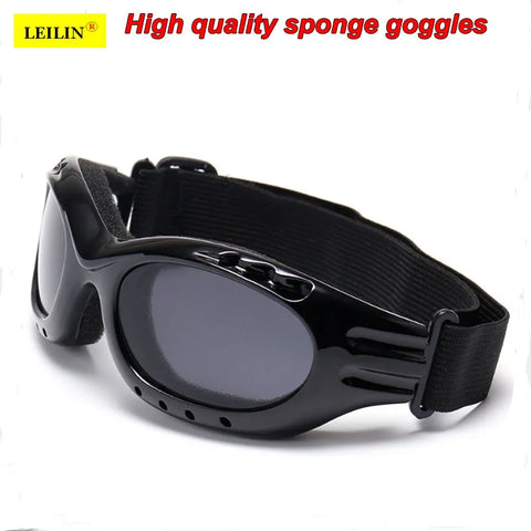 Clear Protective Anti-Shock Tactical Safety Glasses - Wind & Dust Resistant Lab Goggles