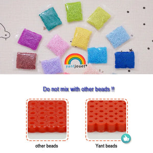 1000pcs 5mm Green Fuse Beads for Kids Pixel Art & DIY Crafts