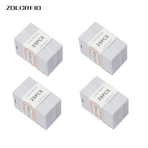100pcs 125kHz TK4100 RFID Cards for Access Control & Attendance Systems