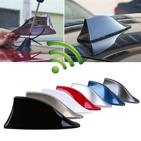 2021 Universal Car Shark Fin Antenna AM/FM Roof Aerial Carbon Fiber Auto Radio Signal