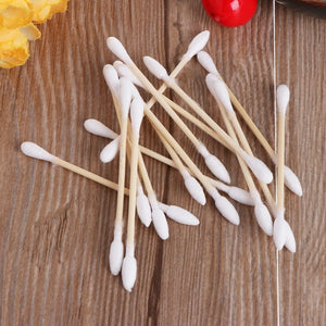 100-Pack Multi-Purpose Dual Tip Cotton Swabs for Ear Care, Makeup, Cleaning