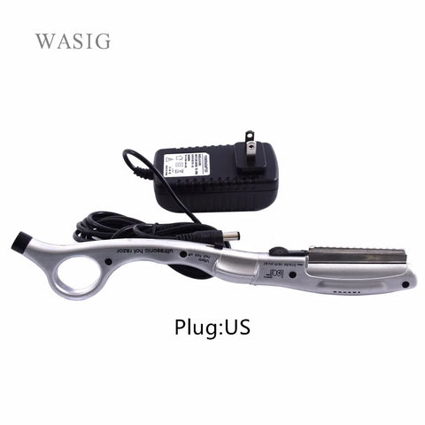 Dual Plug Hair Trimmer Ultrasonic Vibrating Razor for Split End Prevention & Hair Styling