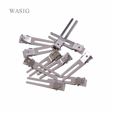 10-Pack 45mm Double Prong Alligator Hair Clips for DIY Hair Styling Accessories