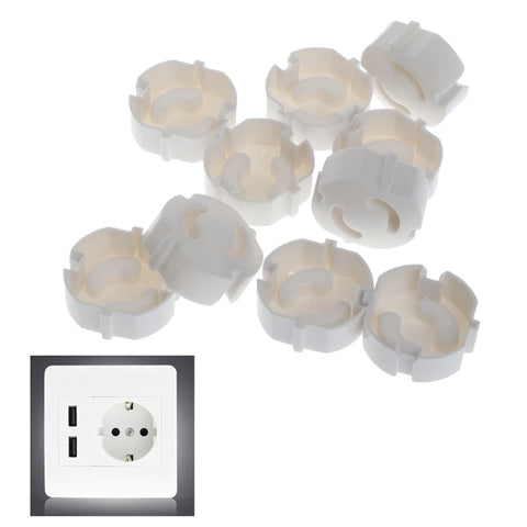 Baby Safety Plug Socket Covers - 10 Pack Child Protective Plug Guards 2 Hole