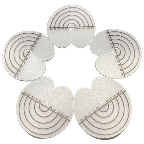 50pcs 30g Round Hair Extension Scalp Protectors with Measurement