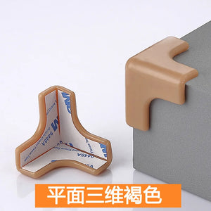 10 Pack Clear Silicone L-Shaped Baby Safety Corner Protectors for Table Desk Edges - Soft, Transparent Guards