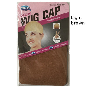 10 Pack Stretchable Wig Caps Elastic Hairnet Brown Mesh 5 Colors 2pcs/pack