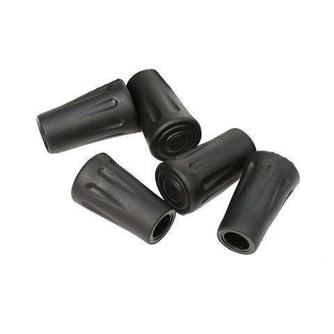 5pcs Trekking Pole Tip Covers, Nordic Walking Stick Rubber Caps for Hiking, Climbing, Camping Protection