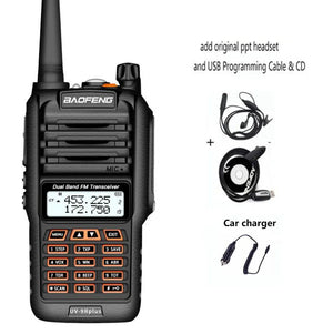 2025 UV9R Plus 18W Long Range Walkie Talkie 40-50km VHF UHF Ham Radio Transceiver CB Radio